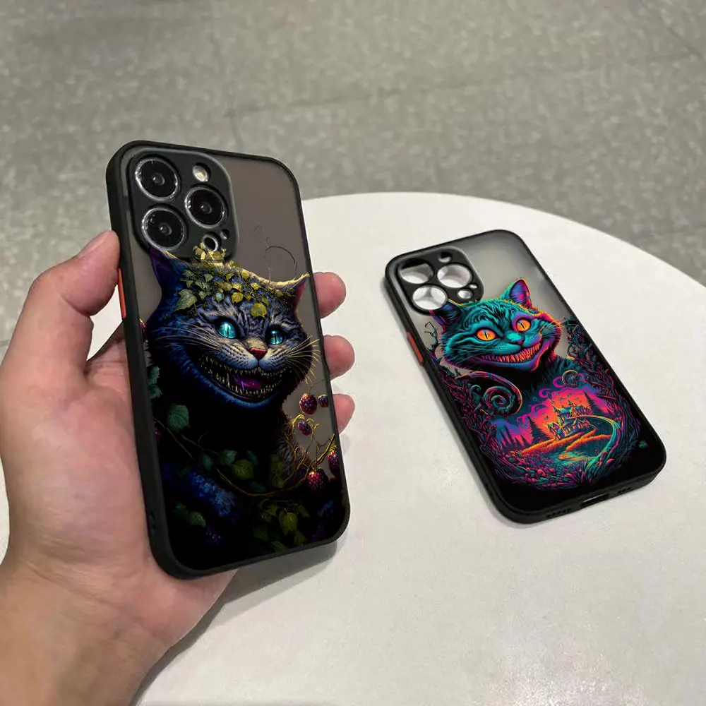 

Cheshire Cat Alice in Wonderland Cover Matte Case For OPPO RENO 2F 2Z 3 4 4F 5 5F 6 7 7Z 8 8T Find X5 LITE 5G Frpsted Case Funda