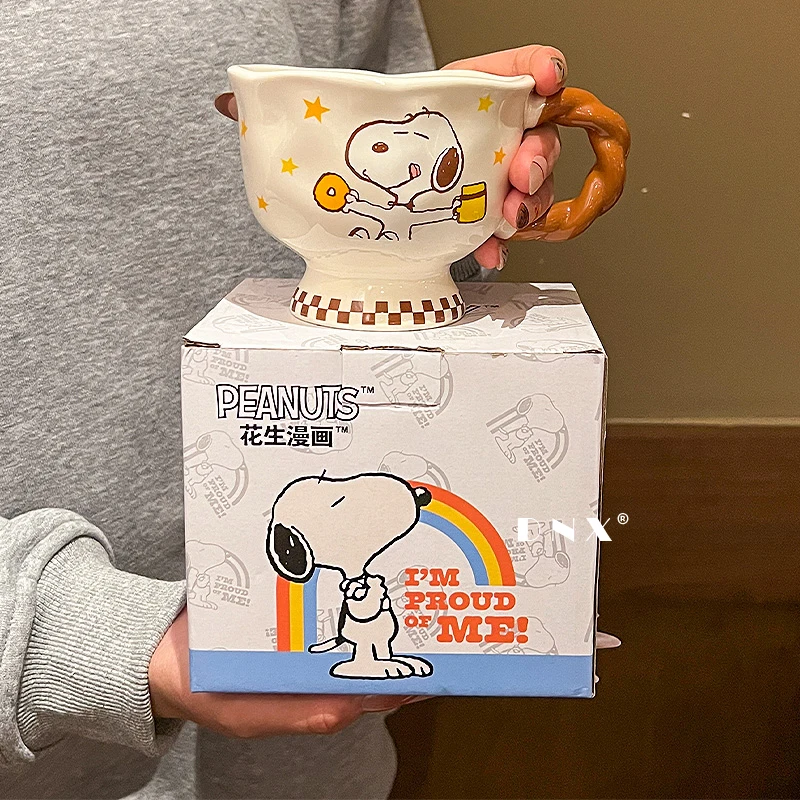 

Cute Cartoon Anime Peripheral Doll Model Ceramic Mug Couple Breakfast Water Cup Cute Home Office Coffee Milk Water Cup Gift