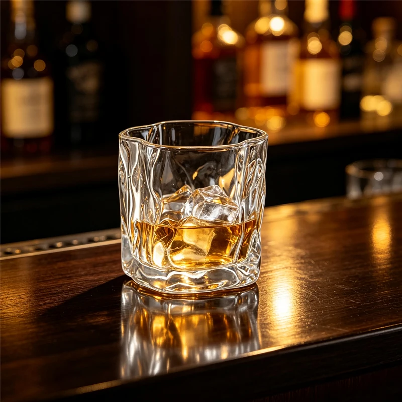 1pcs 280ml Light Luxury Wine Glass Luxury Whiskey Glass Party High End Cocktail Mug Creative Alien Cup Cold Drink Cups Drinkware