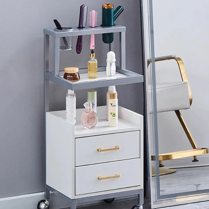 

Luxury Design Salon Trolley Drawer Style Storage Senior Rolling Storage Cart Functional Carrello Parrucchiere Salon Furniture