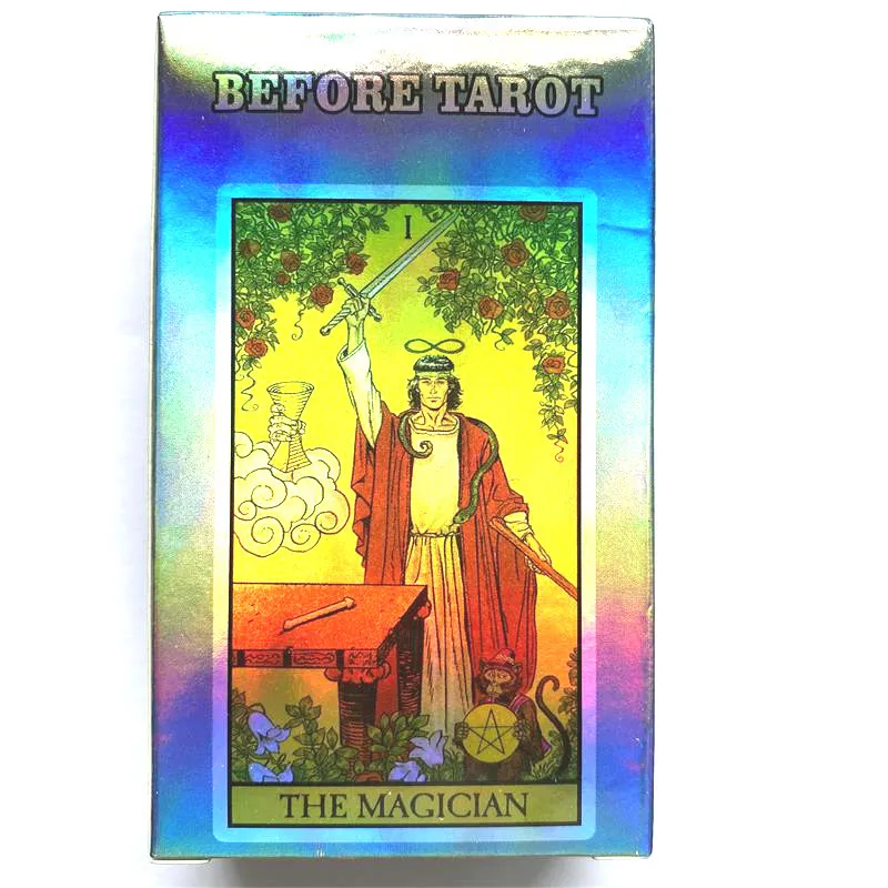 Tarot oracle card mysterious divination comics Tarot card female girl card game board game English playing cards with PDF guide