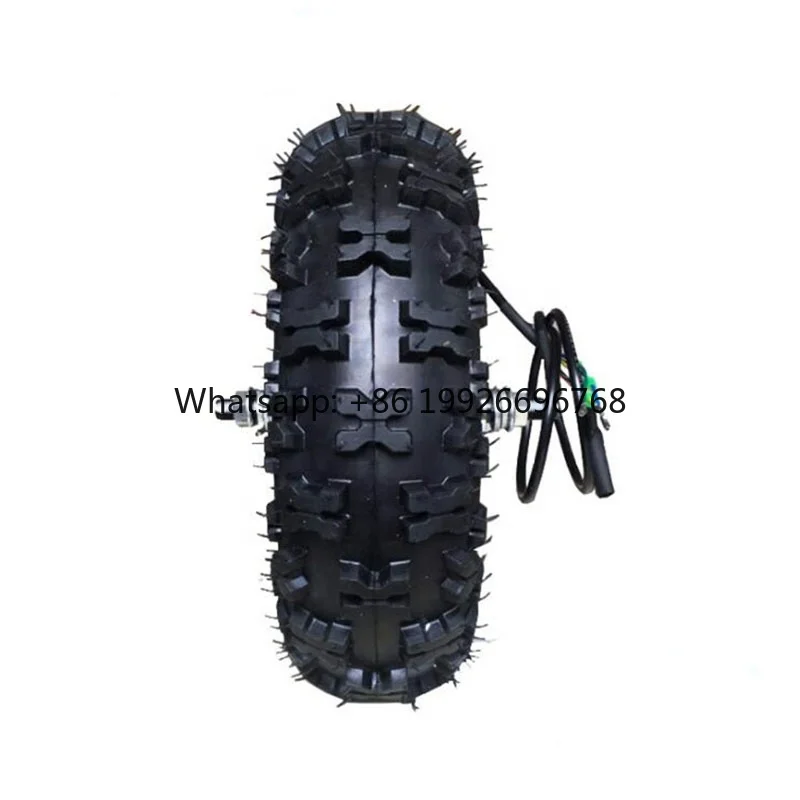 

13-дюймовое высокомоментное бесщеточное редукторное реверсивное электрическое мотор-колесо постоянного тока 24В/36В/48В мощностью 250-500Вт, 8-10 км/ч, с датчиком Холла