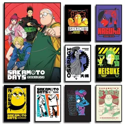 사카모토 일 애니메이션 포스터 Yoichi Nagumo Osaragi Heisuke Mashimo 만화 상품 캔버스 회화 벽 예술 거실 홈 장식