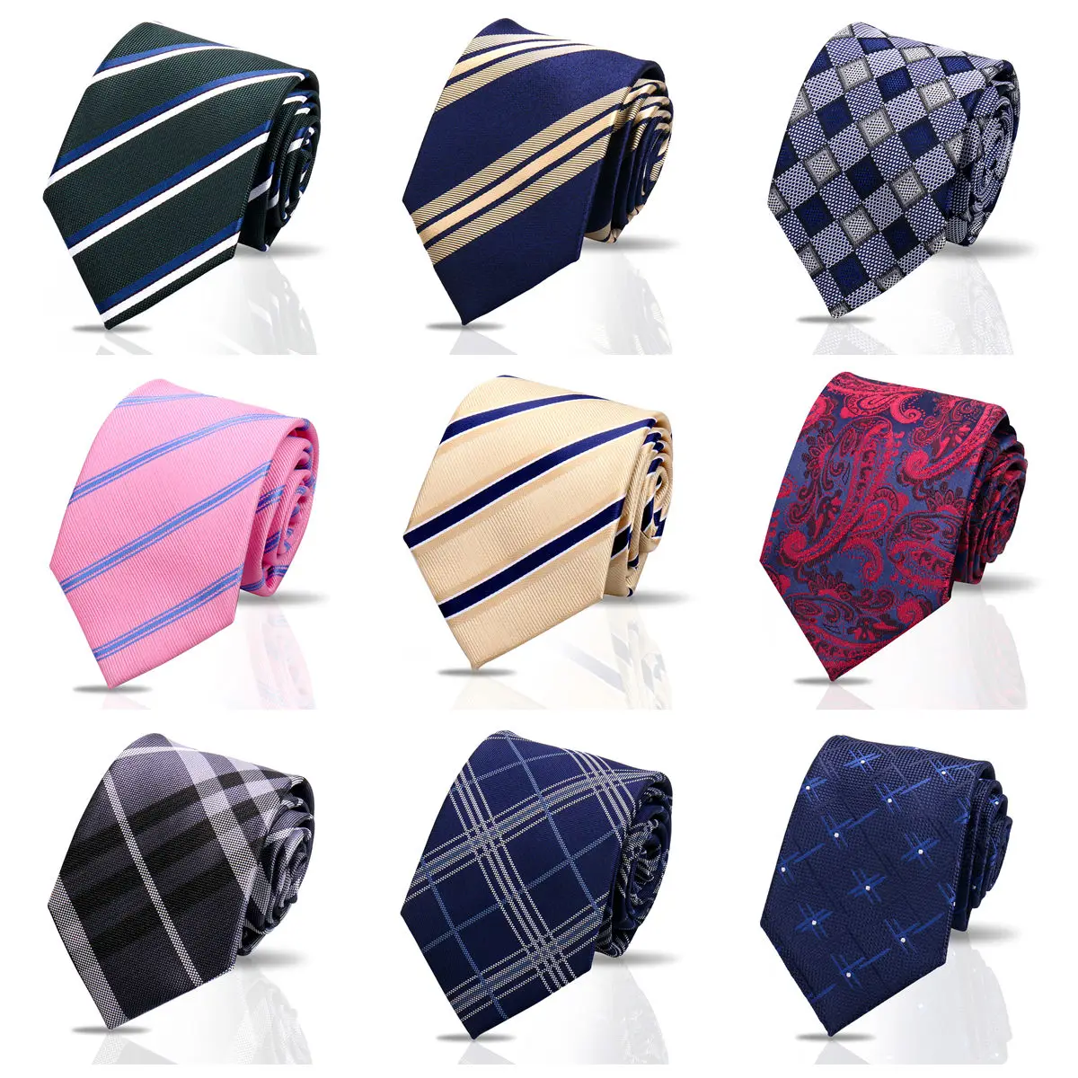 58 Styles Men Ties Brand New Luxury Classic Stripe Formal Accessories Paisley Floral Polka Dot Patterns Wedding Business