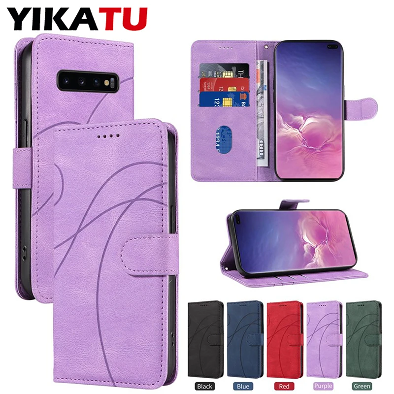 Wallet Leather Phone Case For Samsung S7 Edge S8 Plus S9 S10E S10 Lite Note 10 8 9 Note 20 Ultra Flip for Galaxy Xcover 7 Cover