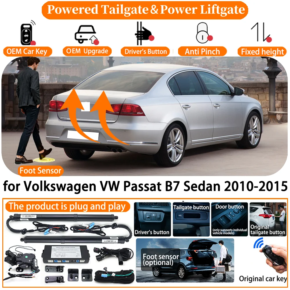 Smart Powered Tailgate Automatic Electric Tail Gate Lifting Control Lifting Trunk for Volkswagen VW Passat B7 Sedan plug＆play