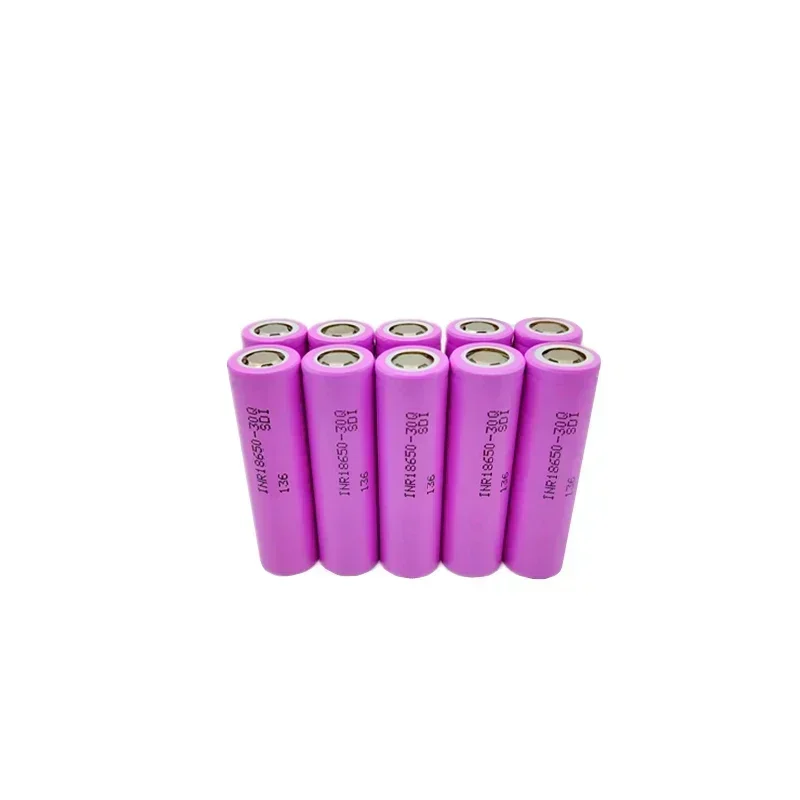 100% real capacity INR 30Q 3.7V 3000mAh 18650, rechargeable multifunctional lithium battery+USB charger