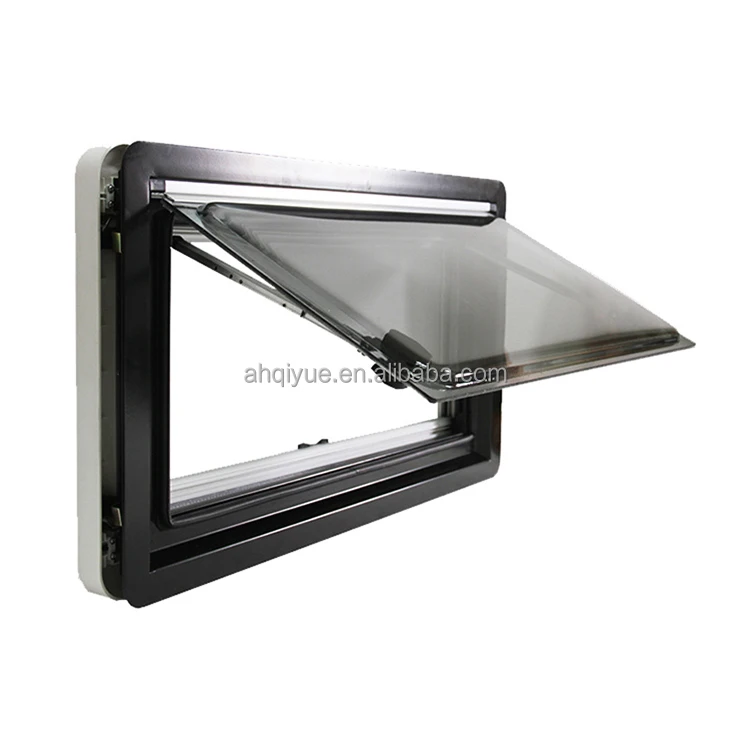 Wholesale Price RV Double Glazed Window E13 Certified With Mosquito Net Anti-UV Curtains 800x500mm