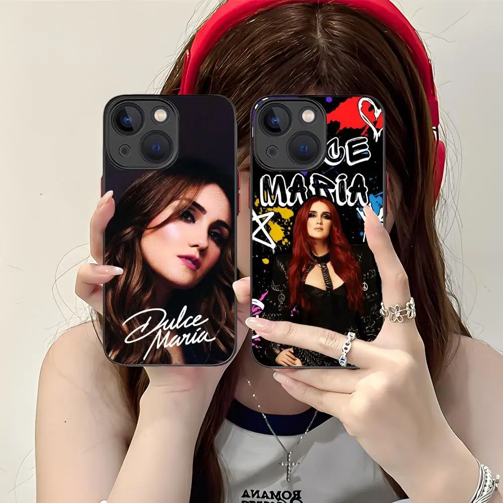 

RBD Dulce Maria Mobile Phone Case for iPhone 16 15 14 13 12 11 X XR XS 8 7 Pro Max Plus Mini Colour Silicone Protective Luxury