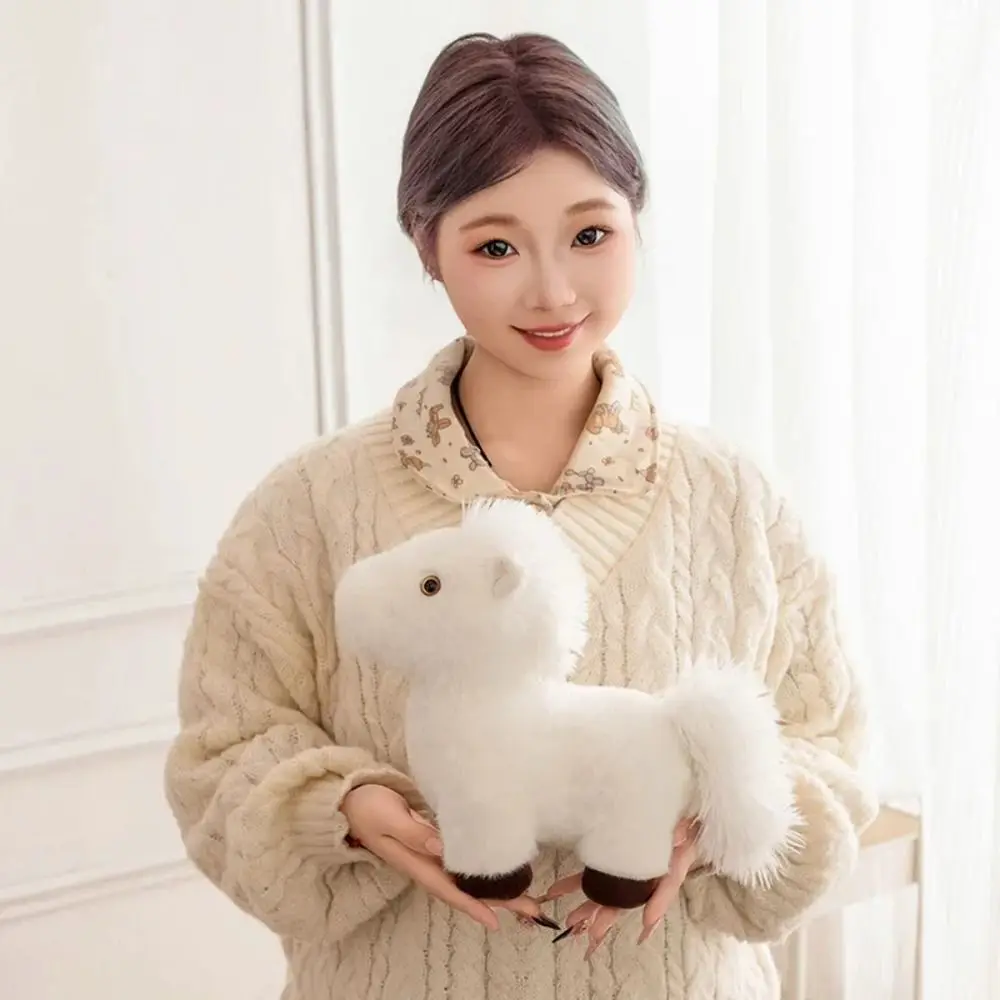 シミュレーション子馬ぬいぐるみぬいぐるみ尻尾立ち馬ぬいぐるみキーホルダー PP 綿 12/23 センチメートル漫画馬ぬいぐるみイースターギフト