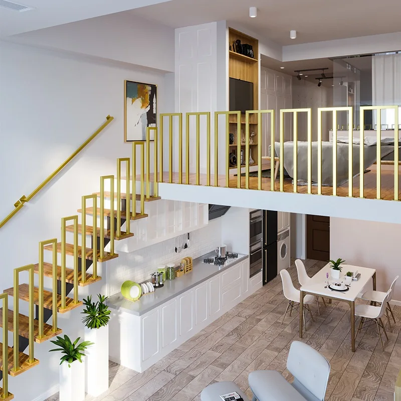 Loft Platform Fence Modern Home Internet Celebrity Indoor Wrought Iron Duplex Floor Stairs Handrail Simple Guardrail
