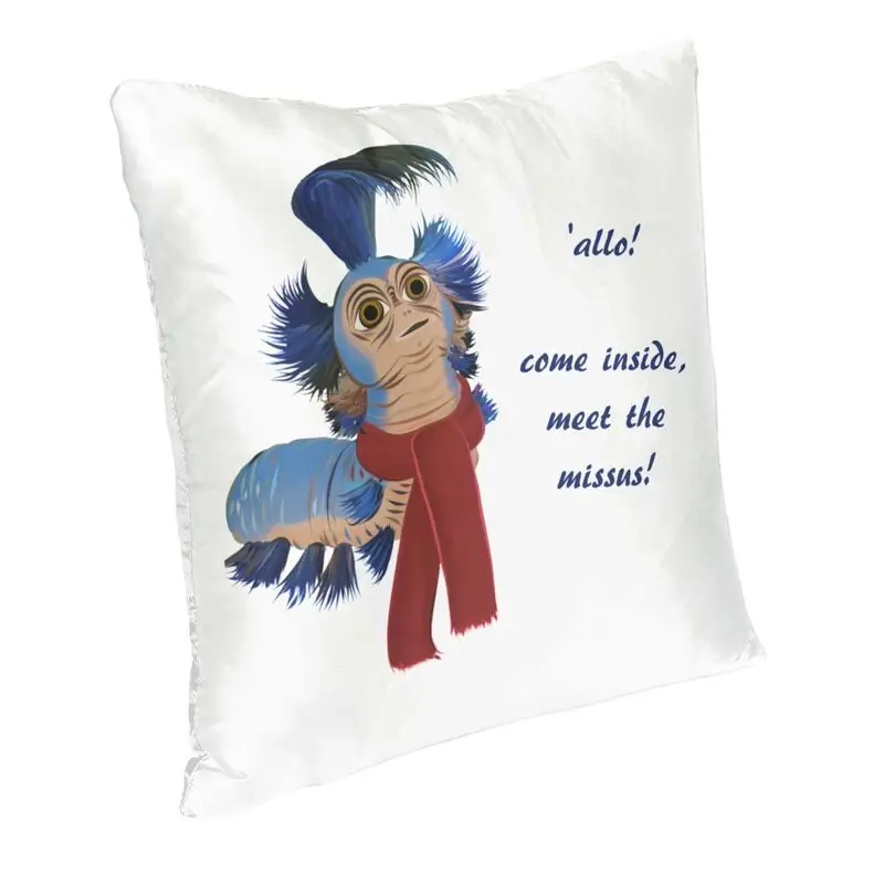 Labyrinth Worm Goblin King Movie Halloween Christmas Pillow Home Decor Cute Cushions for Sofa Square Pillowcase