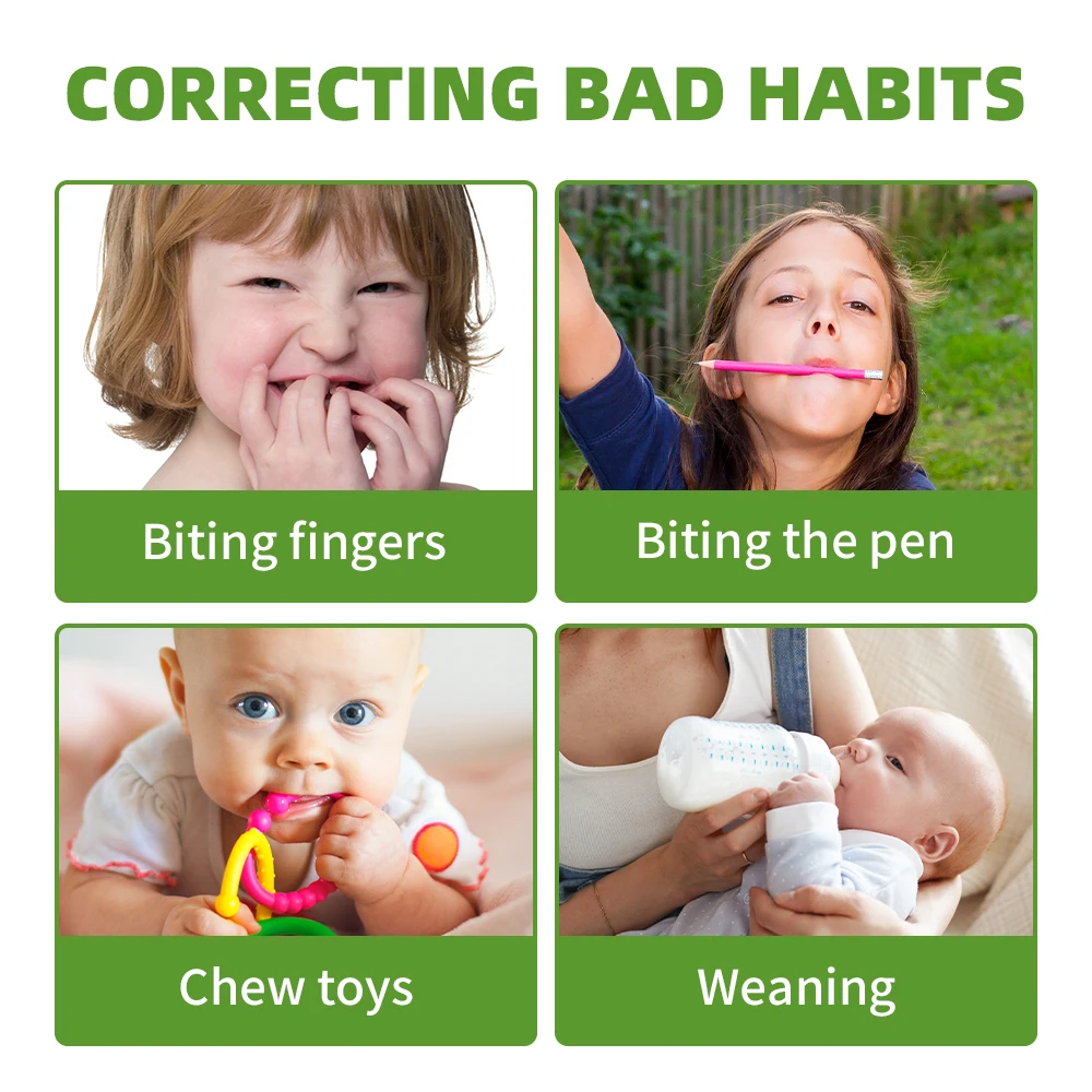 Strong Will Anti-เล็บกัดคลิกปากกาหยุดเล็บกัดดูแลเล็บปรับปรุงเล็บกัดพฤติกรรม Strong Bitter Aquamarine ปากกา