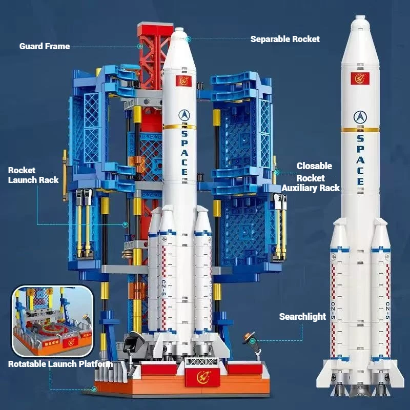 

Серия исследования космоса, супер ракетная модель в сборе, строительные блоки, игрушки, развивающие игрушки, детские подарки на день рождения