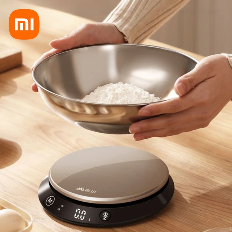 Xiaomi-senssun Balança Eletrônica de Cozinha Precisão Doméstica Aço Inoxidável Pesagem para Alimentos Dieta Portátil Recarregável