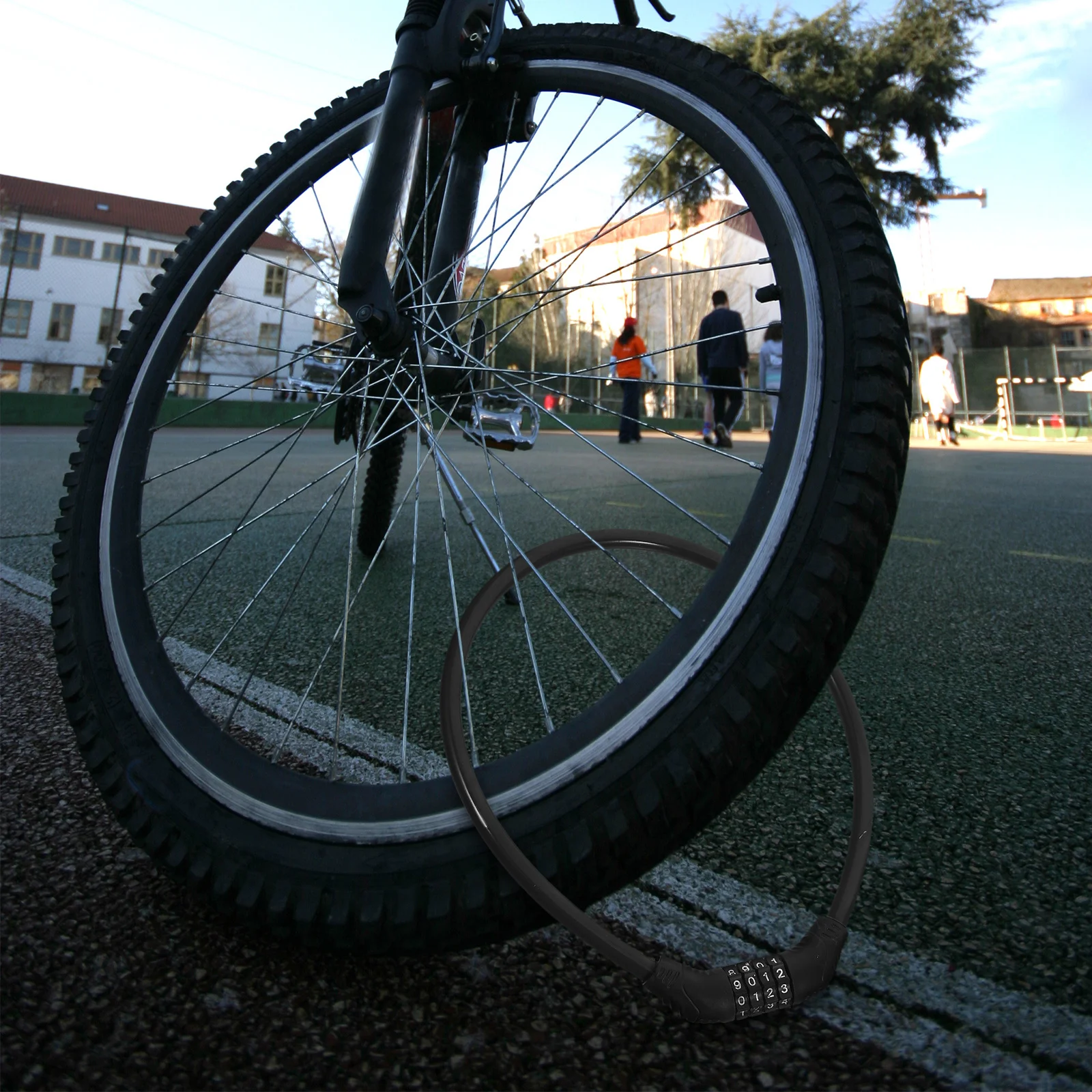 

Bike Chain Lock 1.5m Anti-Theft Steel Cable Lock for Bicycle Motorcycle Bag Suitcase Portable Waterproof Security Cycling