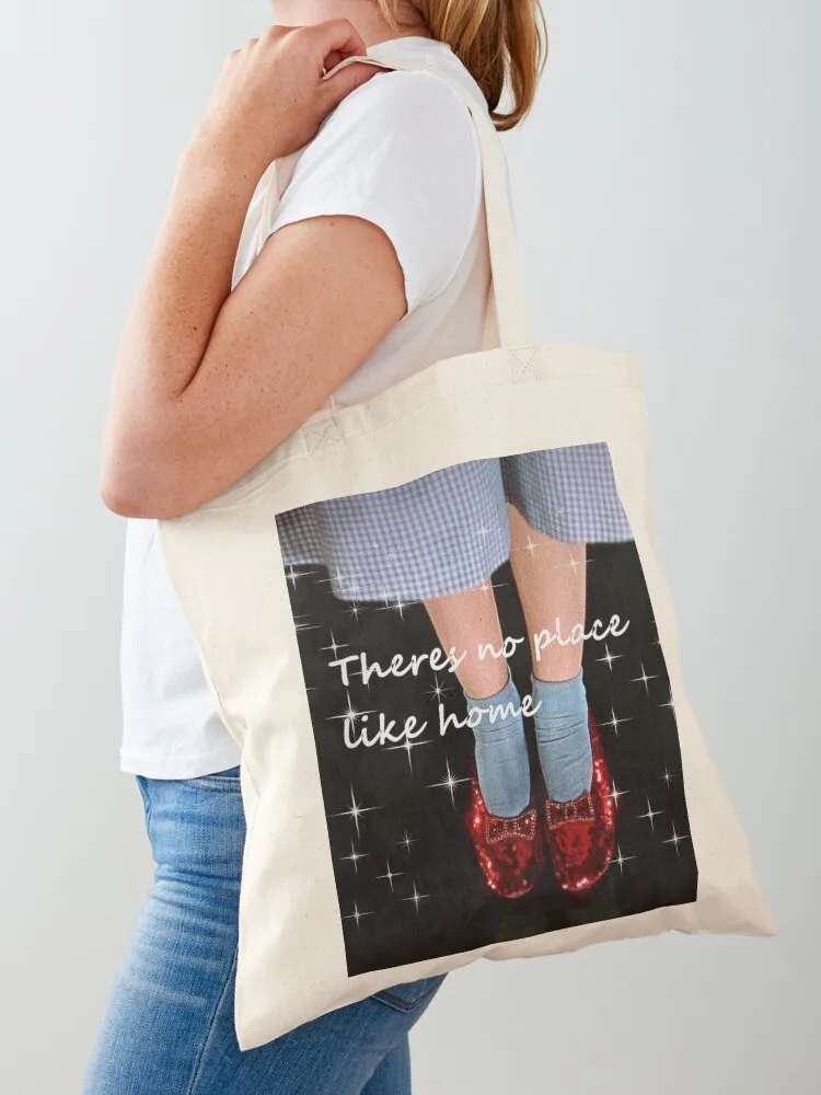 no place like home wizard we want those ruby slippers glitter edit mask design mysticladyart Tote Bag