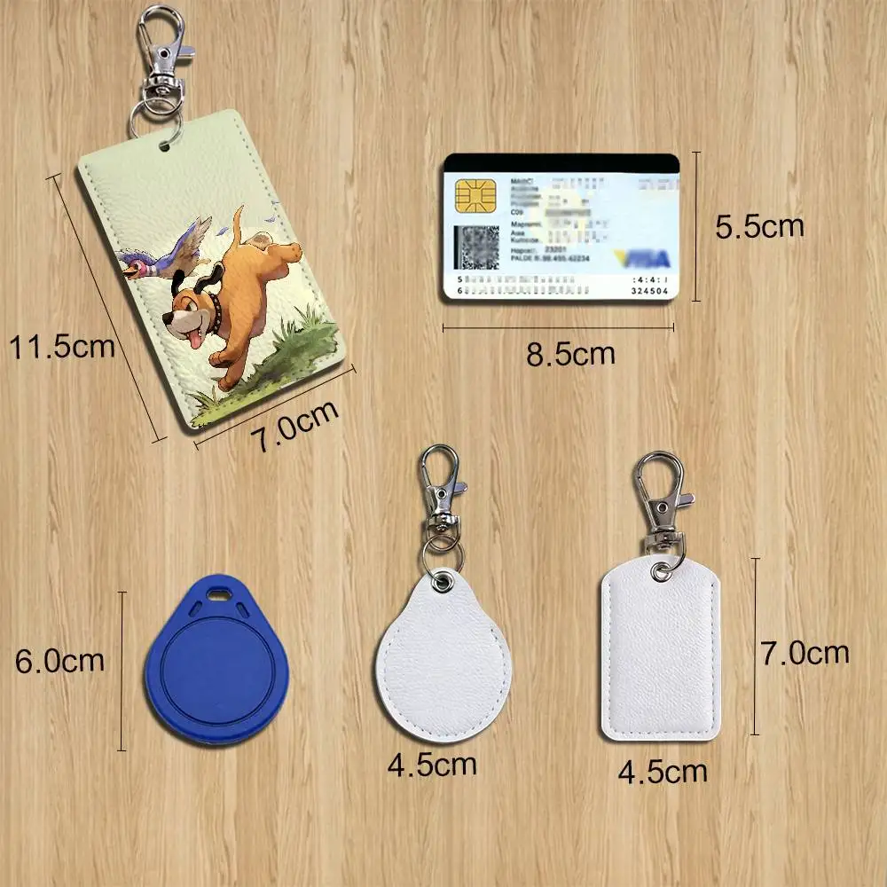hunting dog Duck Hunt Card Holder Keychain Key Ring Door Lock Access Protective Case For Security