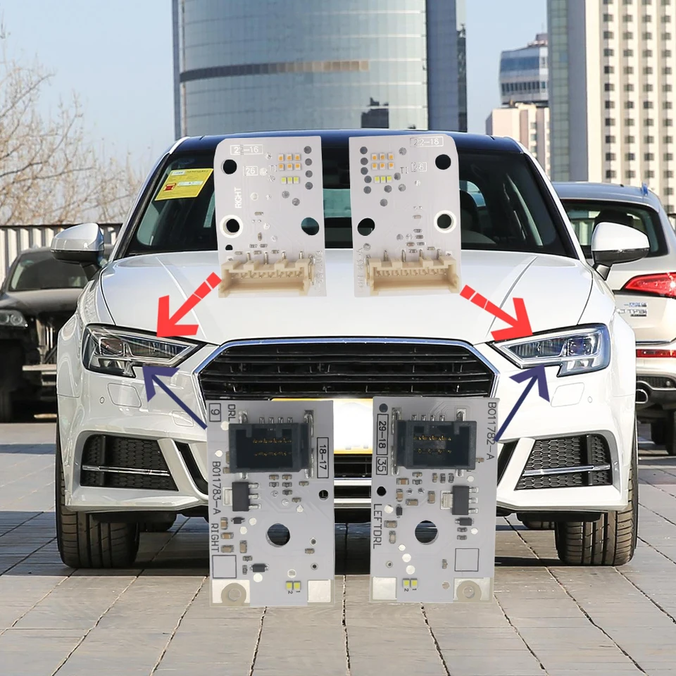 新しいアウディ A3 S3 デイタイムランニングライト LED ヘッドライト
