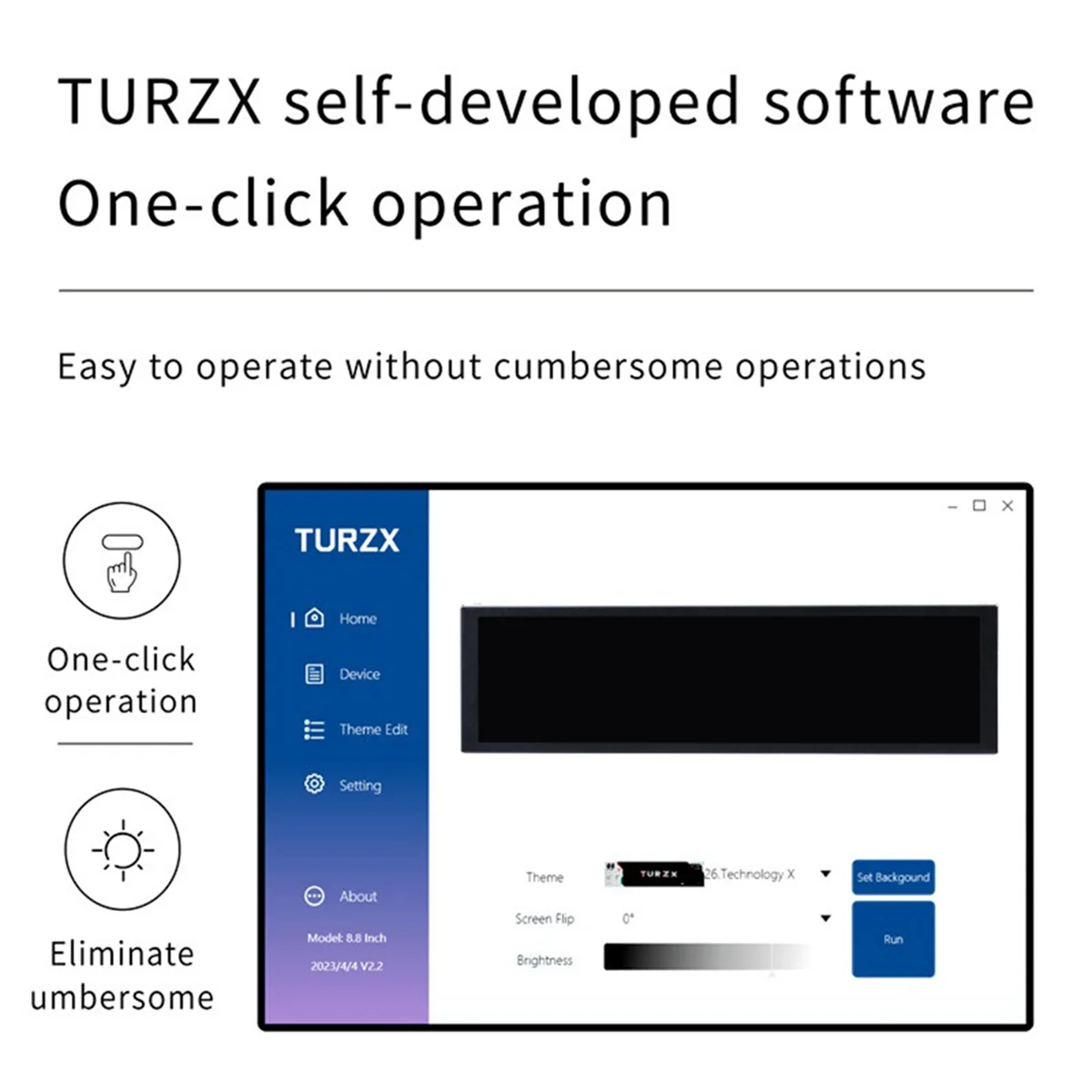 

2025+9.2 Inch USB Secondary Screen Type-C Desktop Extended Display 1920x462 IPS LCD CPU RAM GPU Monitor TURZX