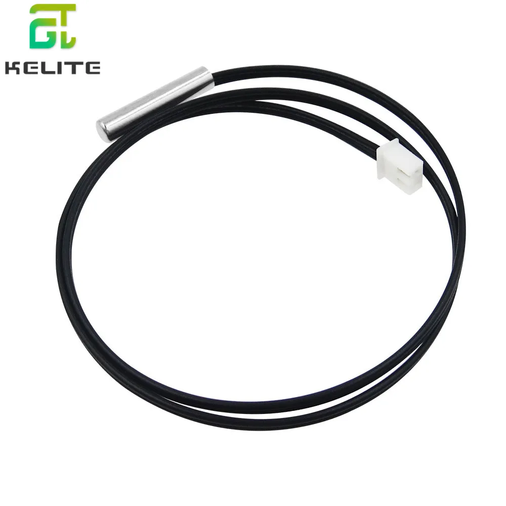 20 teile/los 50 cm NTC Thermistor Temperatur Sensor Wasserdichte Sonde Draht 10 Karat 1% 3950 W1209 W1401 kabel