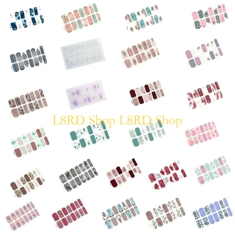 l8rdネイルストリップラップフレンチネイルステッカーマニキュアストリップのフルネイルラップスティック