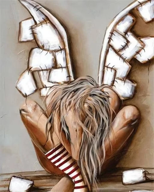 

Наборы для рисования маслом по номерам, персонализированная фигурка ангела, цифровые картины «сделай сам», домашний декор, подарки для баров, гостиных, безрамные