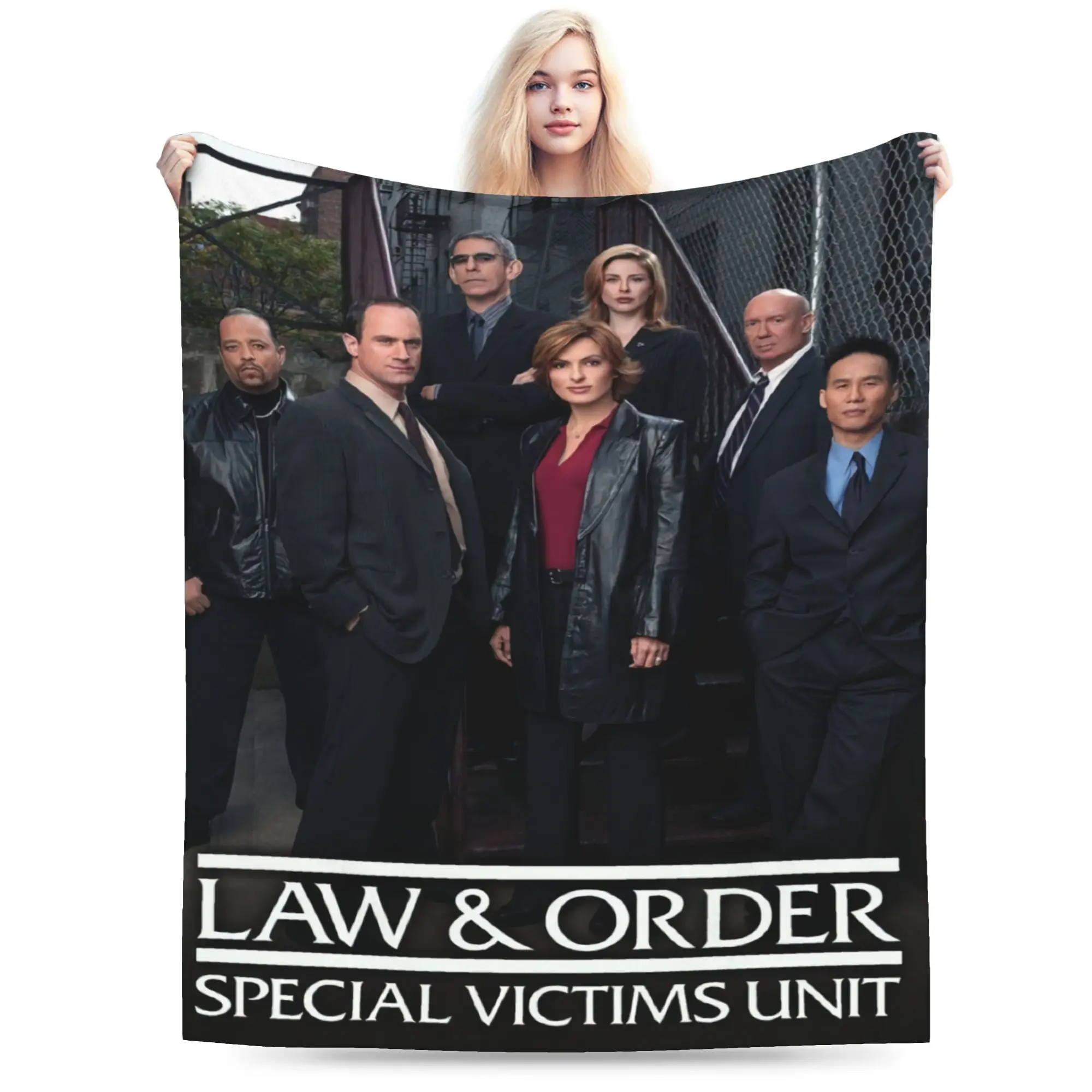 Law Order SVU Blanket  Warm Soft Funny Plush Throw Blanket For Boy Girl Couch Chair Flannel Bedspread Bed Cover