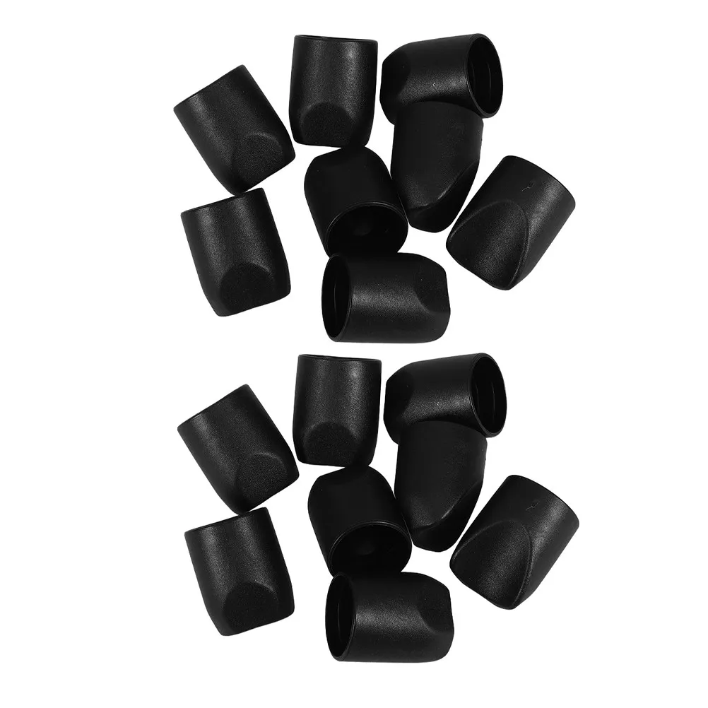 48Pcs Folding Chair Leg Covers V-Tip Heavy Duty Nylon Stability Plugs Replacement for Metal Padded Chair Legs Stability Caps