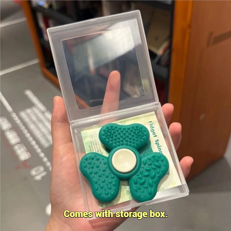 البرسيم الحجر الحسي اليد جيروسكوب ببصمة الإصبع ل ADHD فرط النشاط القلق الإغاثة التركيز التدريب لعبة تخفيف التوتر