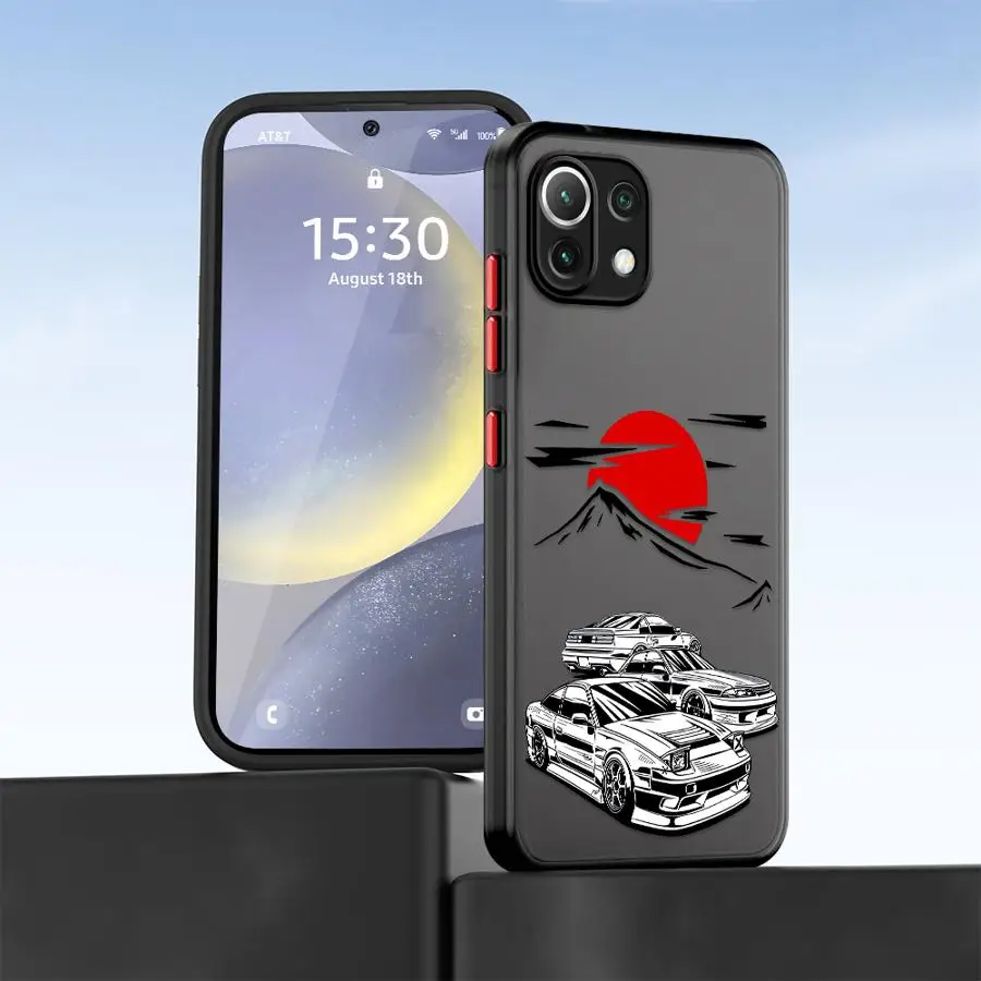 Casing Sampul Lembut Mobil Drift Jepang untuk Xiaomi Mi 12X 12T 11T Pro 11 Lite 11T