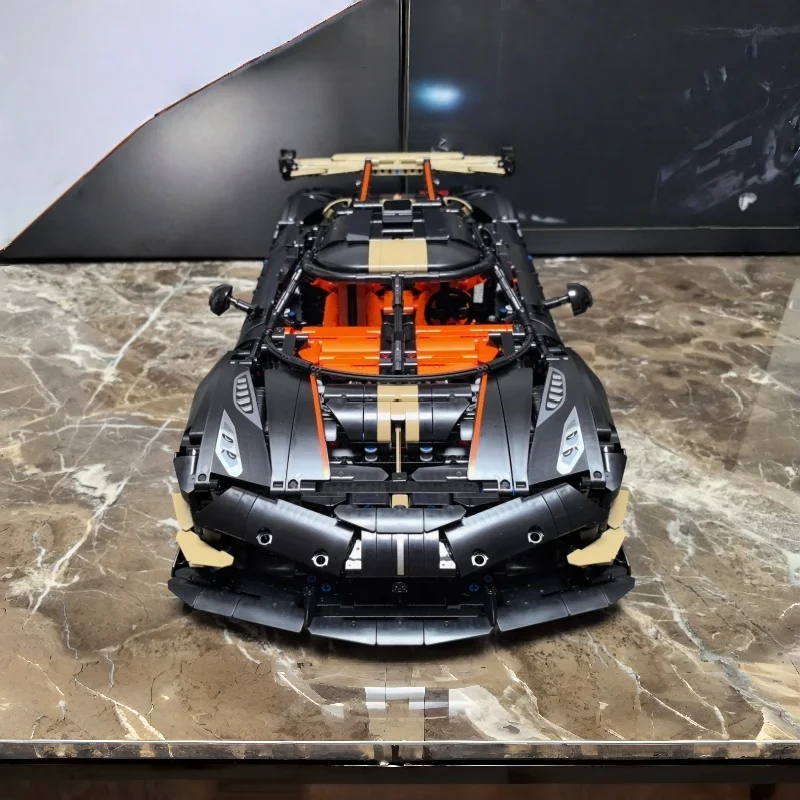 Hot Sales 4104PCS Super Racing Car Speed Supercar Building Blocks Mechanical Racing Car Kit for Adult Stress Relief Building Toy