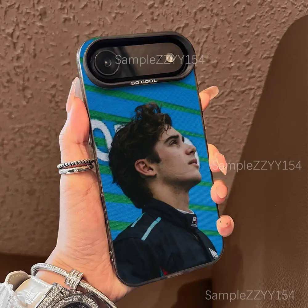 حافظة هاتف F-FrancoS 43 F1 C-Colapinto لهاتف iPhone 17,16,15,14,13,12,X,8,Pro,Max,Plus,E,SE4,Air,Mini Black IMD Matte #3