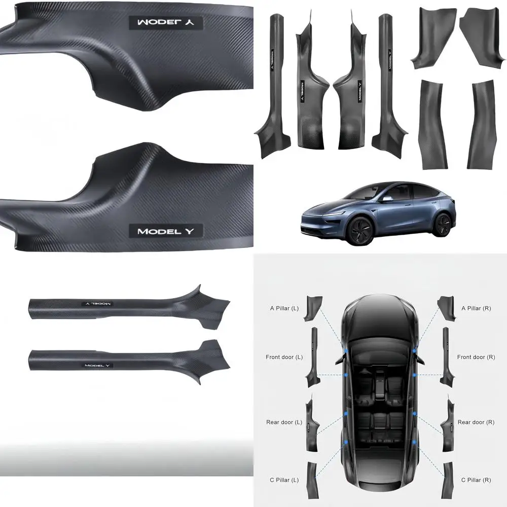 Tesla Model Y Juniper Door Sill Protector – Anti-Kick Full Coverage Door Entry Guard for 2025 2026 Model Y Juniper Interior Acce