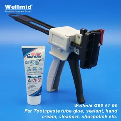 Injection Gun For Toothpaste Tube AB Glue Sealant Hand Cream Cleanser Manual Extruder Araldite Epoxy Adhesive Easy Squeeze Tool