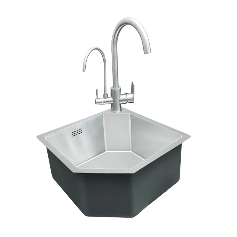 304 Stainless Steel Triangle Five-Corner Basin Balcony Hand Washing Wash Basin Shaped Pool