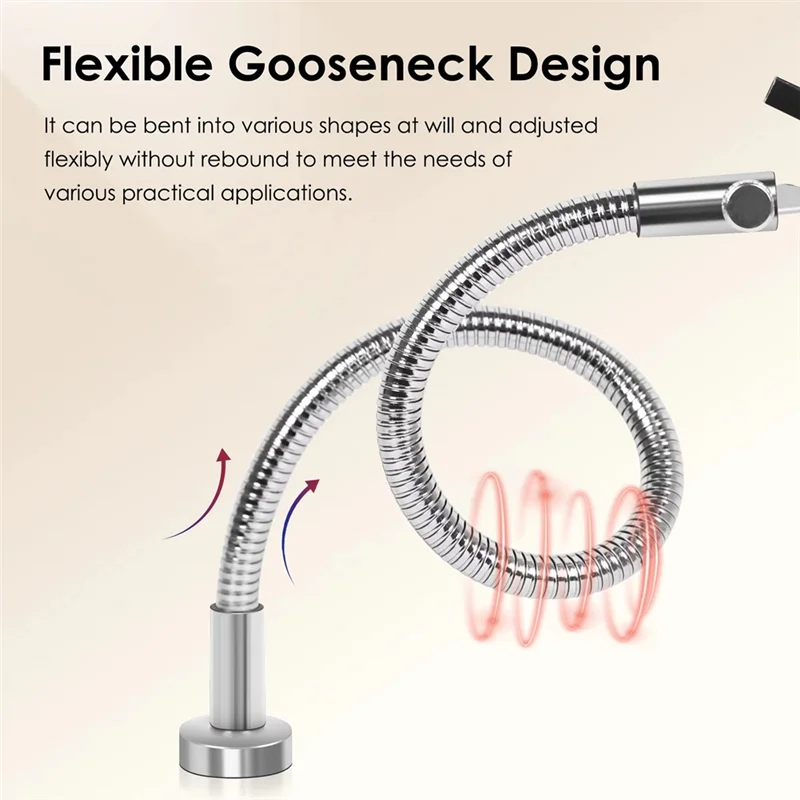 THIVN-4Pcs Magnetic Helping Hands Soldering Third Hand Tools Metal Flexible Gooseneck With Alligator Clips Welding Tool