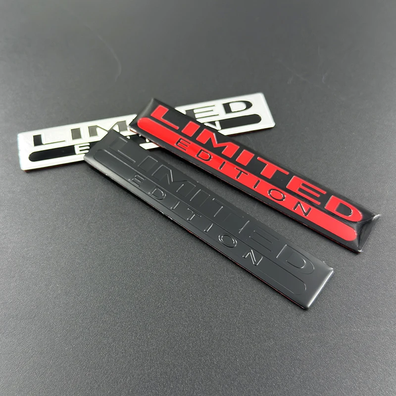 3d Aluminum Logo Limited Edition Emblem Sticker Car Motorcycle Decal Interior Exterior Decor Badge Auto Styling Accessories