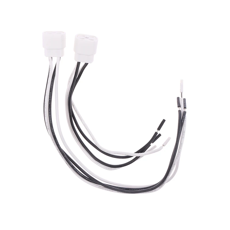 G10Q Ceramic Lamp Holder With 15cm/25cm Cable Ring Lamp Plug 4Pins Lamp Base Insulating Tube Ultraviolet Light Lamp Base