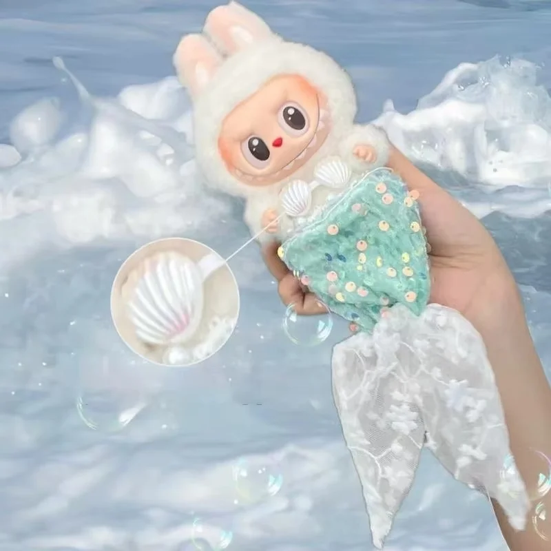 

Для Labubu одежда кукла костюм русалки бикини 17 см переодевание кукольный купальник с жемчугом ракушки костюмы для игрушек и хобби