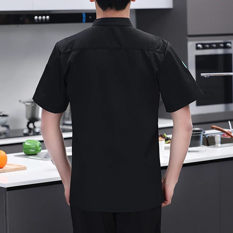 Koch Uniform Männer kochen Kleidung Unisex Restaurant Küchen hemd kurze/lange Ärmel Gebäck jacke funktioniert Top Print Logo Design