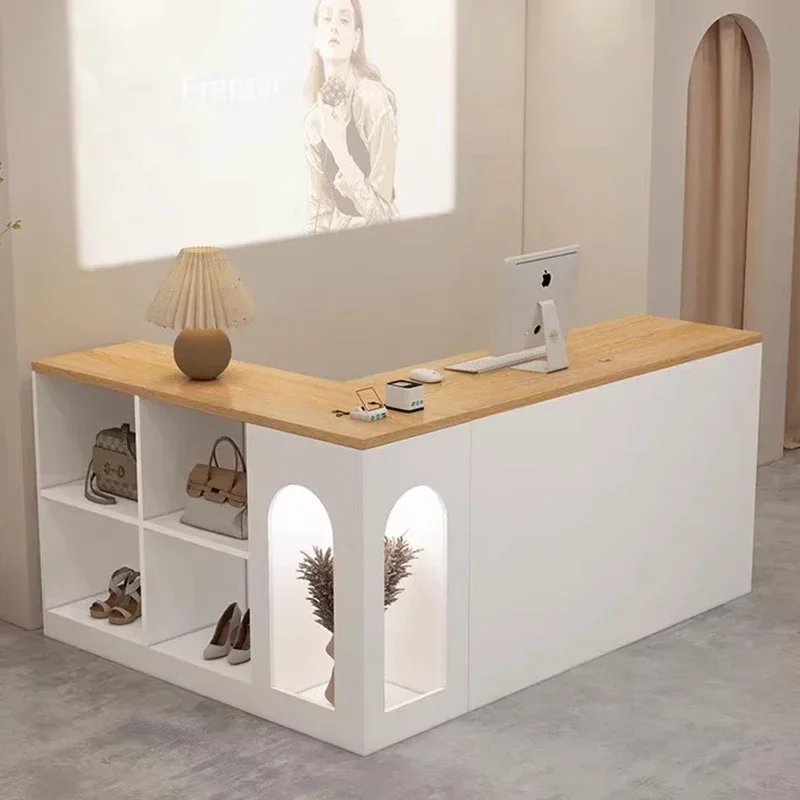 

Современная стойка кассира, стойка ресепшн, мебель для салонов и офисов, для компаний, сервисная стойка для магазинов, эстетичная минималистичная мебель для ресторанов