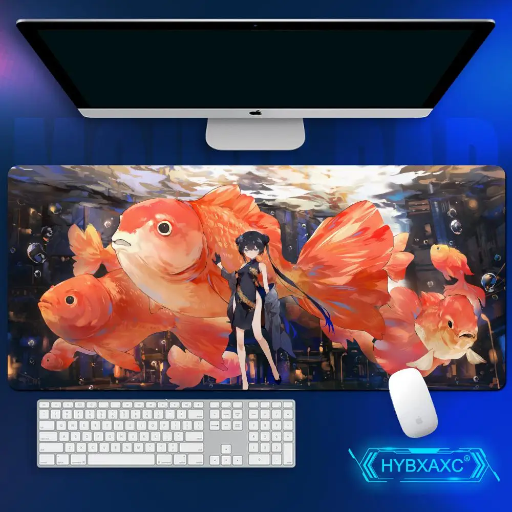Podkładka pod mysz Ryuuge Kisaki hentai Sexy girl Blue Archive Game HD print Duża podkładka pod klawiaturę i mysz do gier z obszyciem LockEdge PC E-Sports Desk Mat