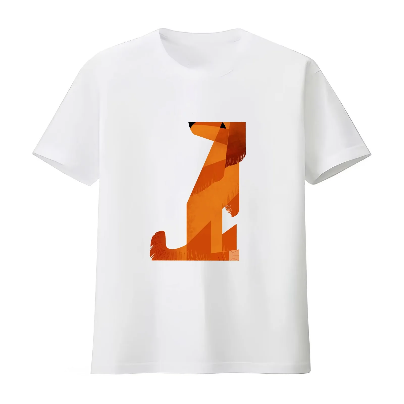Year of the Dog - Longhaired Dachshund T-Shirt Summer Casual Cotton Tee Oversized Streetwear Tops Vintage Graphic Print