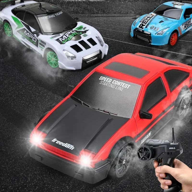 1/24 2.4G 4WD 3.7V 500MAH Drift Racing Toy Remote Control Car Model  High Speed Charging Dynamic