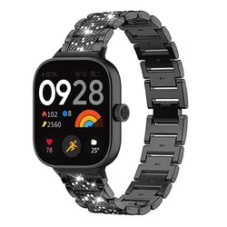Metal Strap for Redmi Watch 4 Diamond Bracelet for Xiaomi Mi Band 9Pro Watchband for xiaomi mi band 8pro Wristband Correas reloj
