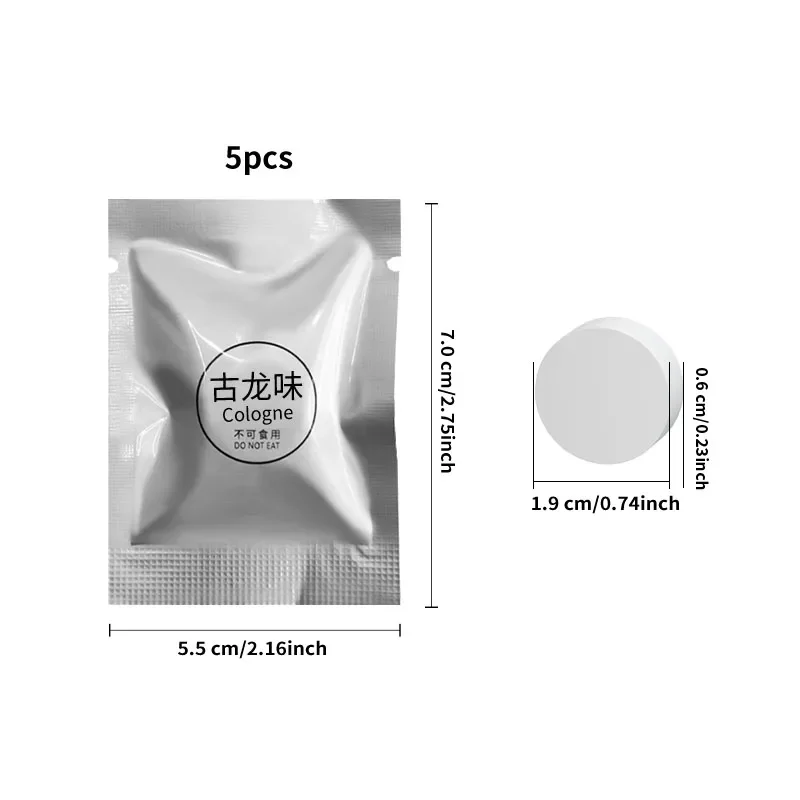 5-10PCS Car Air Outlet Aromatherapy Tablets Air Outlet Supplement Tablets Small Fan Pe Solid Fragrance Tablets Perfume Pads image 6