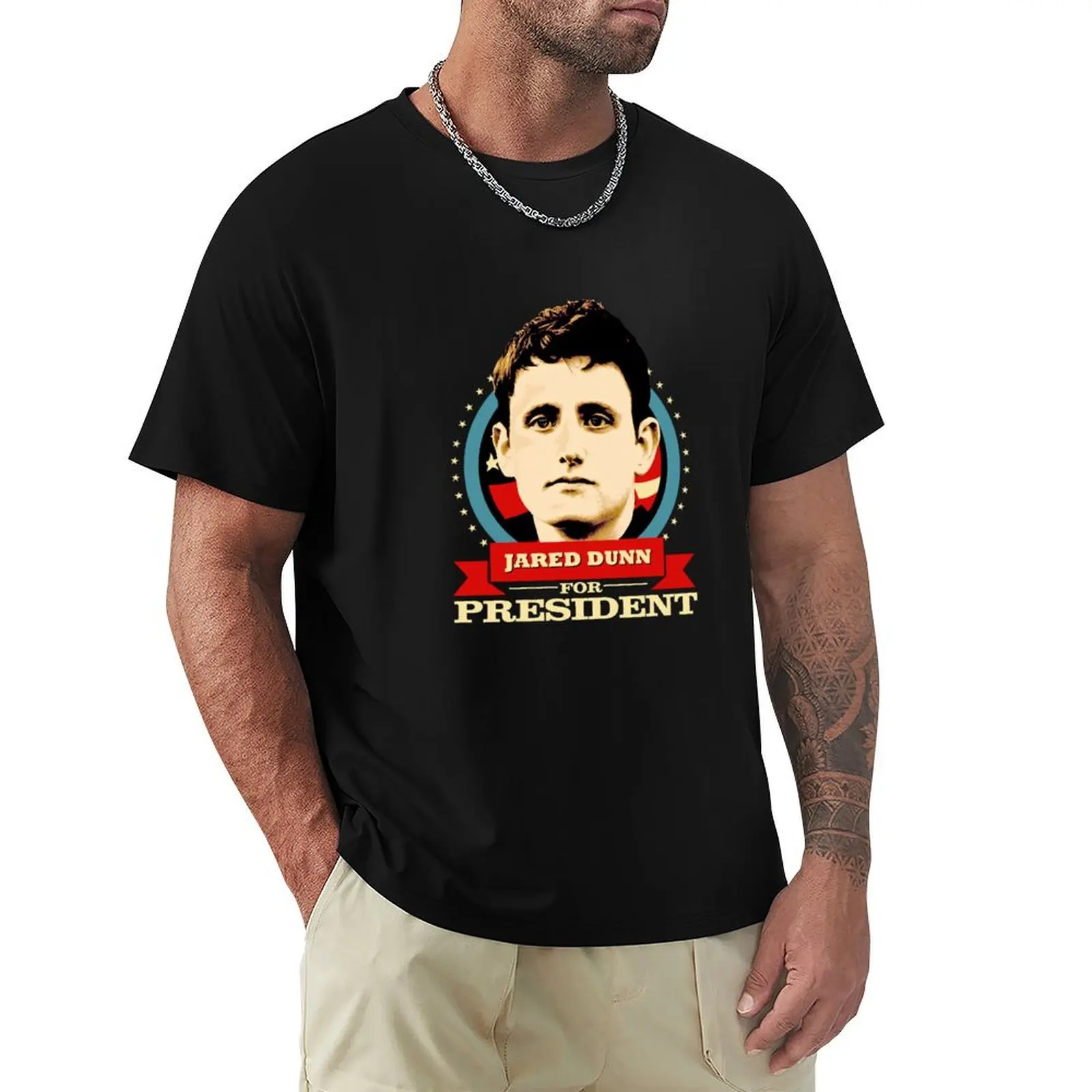 Jared Dunn for President - Silicon Valley T-Shirt Soft Touch Basic Cotton T-Shirt