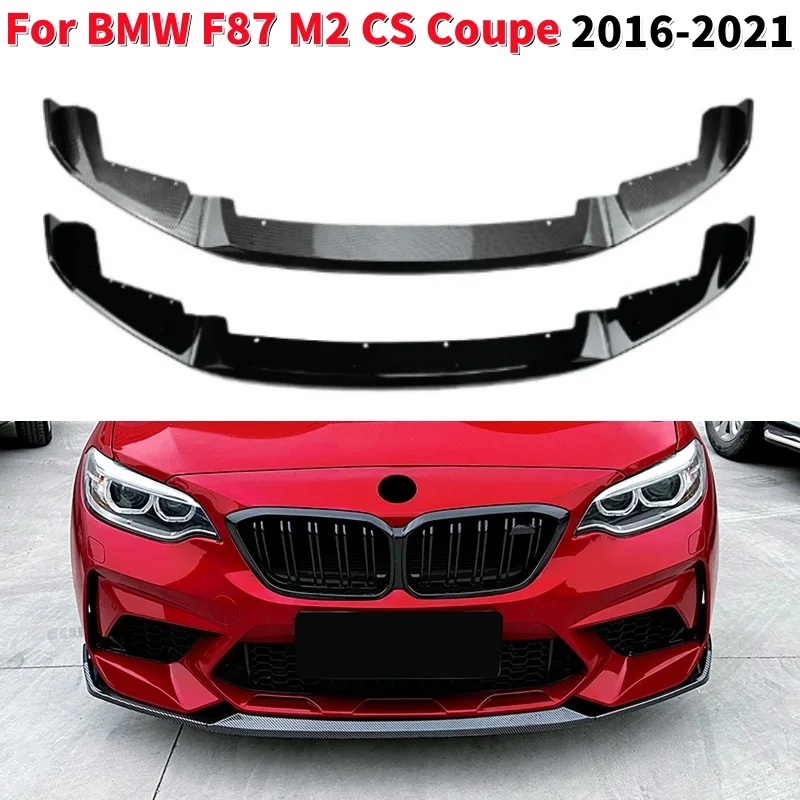 

3Pcs Car Front Bumper Lip Diffuser Spoiler for BMW F87 M2 CS Coupe 2016-2021