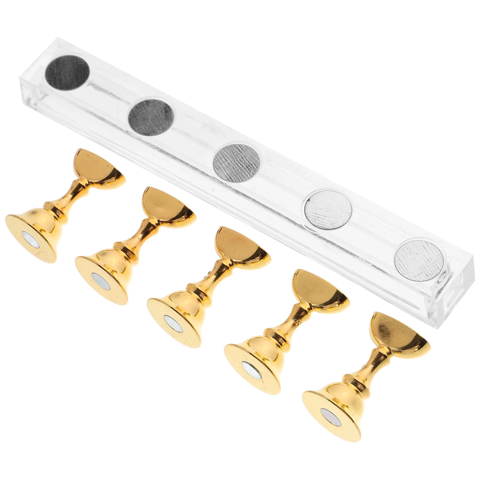 

5pcs Nail Board Base Fake Holder Stand Fingernail Diy Display Tips Practice Kit Stands Accessories For Nail Tools